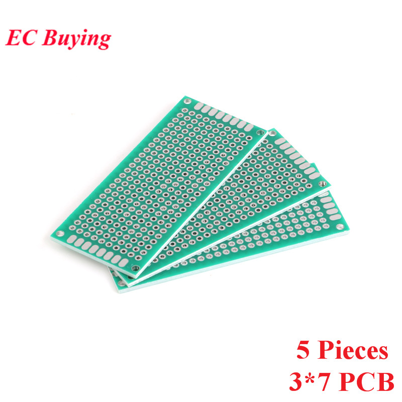 Pcb Prototyping Board - 5pcs 3x7cm Double Side Prototype PCB