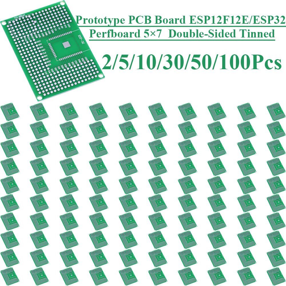 Pcb Prototyping Board - 2~100Pcs 5X7 Double Sided Tin Plated