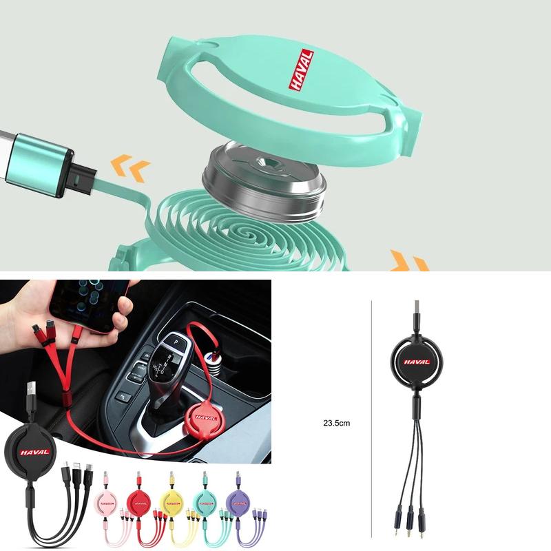 Multi 3 In 1 Retractable Car F - огляд і ціна Micro Usb Cable