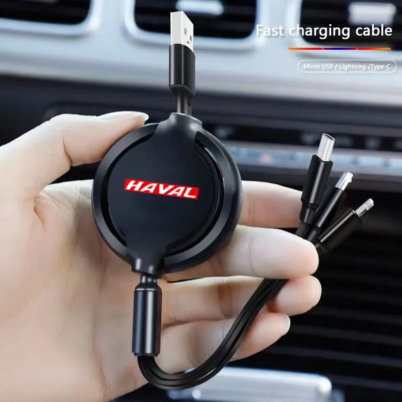 Multi 3 In 1 Retractable Car F - огляд і ціна Micro Usb Cable