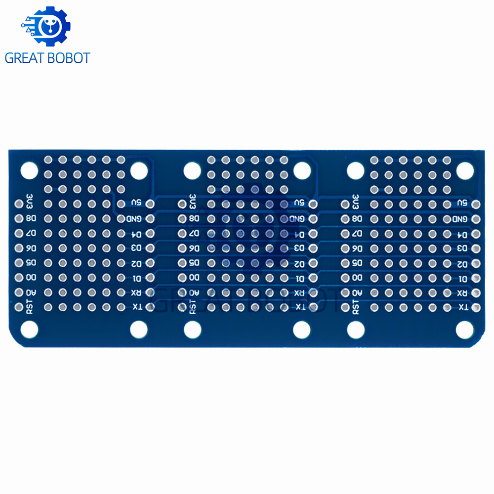 BS Triple Shield WeMos D1 Mini - огляд і ціна Perfboard