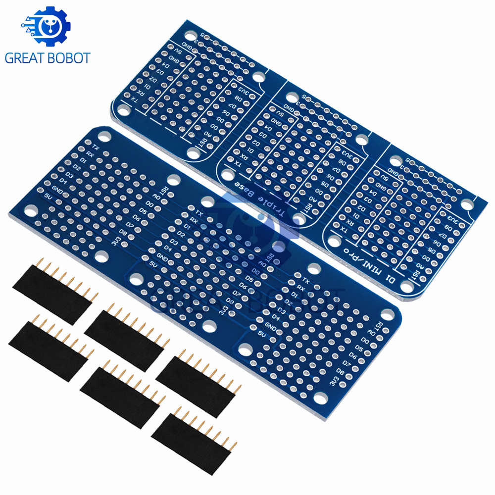 BS Triple Shield WeMos D1 Mini - огляд і ціна Perfboard