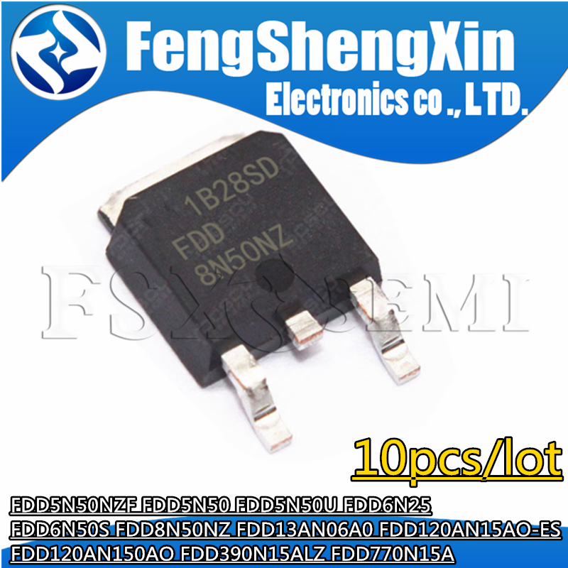 10pcs FDD5N50NZF FDD5N50 FDD5N - огляд і ціна Perfboard