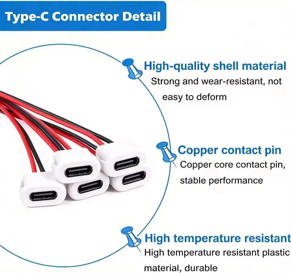 Type C Female Connector Waterp - огляд і ціна Usb C Cable