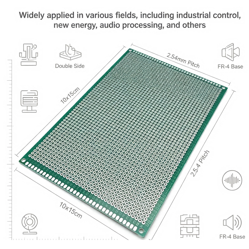 1Pcs 100x150mm Double Sided Un - огляд і ціна Pcb Prototyping Board